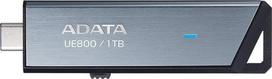 USB atmintinė Adata Elite UE800, sidabro sp., 1 TB