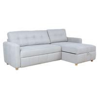 Kampinė sofa-lova WAIOLA pilka