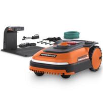 Powerplus POWDPG6010 robotinė vejapjovė automatiniam žolės pjovimui 20V su kabeliu 160m įkrovimo stotelė 180mm iki 600m2 be akumuliatoriaus