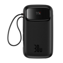 Nešiojamas įkroviklis (Power bank) Baseus QPow 2, 20000 mAh, 30 W, juoda sp.