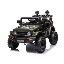 Vaikiškas elektromobilis Hatis Toyota FJ Cruiser, juoda sp./žalia sp.