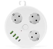funkcionalus prailgintuvas 2 m. + USB + Type-C