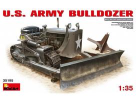 Miniart JAV armijos buldozeris Caterpillar D7 1/35 surenkamas modelis