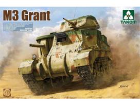 Takom britų vidutinis tankas M3 Grant 1/35 surenkamas modelis
