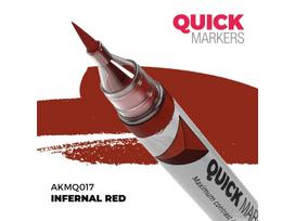 AK Interactive QUICK MARKER Infernal Red žymeklis miniatiūrų dažymui