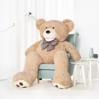 Teddyway Bobo Didelis Pliušinis Meškiukas Meškinas, Minkštas Žaislas, 200 Cm, Šviesiai Rudas