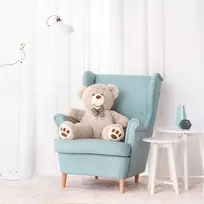 Teddyway Bobo Didelis Pliušinis Meškiukas Meškinas, Minkštas Žaislas, 100 Cm, Pilkas