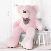 Teddyway Bobo Didelis Pliušinis Meškiukas Meškinas, Minkštas Žaislas, 220 Cm, Rožinis