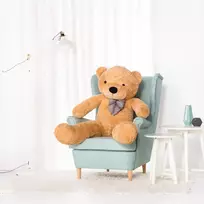 Teddyway Popo Didelis Pliušinis Meškiukas Meškinas, Minkštas Žaislas, 130 Cm, Šviesiai Rudas