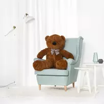 Teddyway Popo Didelis Pliušinis Meškiukas Meškinas, Minkštas Žaislas, 130 Cm, Tamsiai Rudas