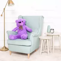 Teddyway Popo Didelis Pliušinis Meškiukas Meškinas, Minkštas Žaislas, 100 Cm, Violetinis