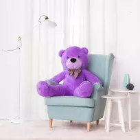 Teddyway Popo Didelis Pliušinis Meškiukas Meškinas, Minkštas Žaislas, 130 Cm, Violetinis