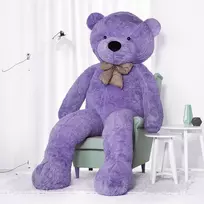Teddyway Popo Didelis Pliušinis Meškiukas Meškinas, Minkštas Žaislas, 260 Cm, Violetinis