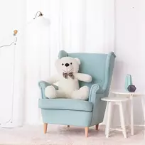 Teddyway Popo Didelis Pliušinis Meškiukas Meškinas, Minkštas Žaislas, 100 Cm, Baltas