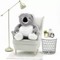 Didelė Pliušinė Koala, Minkštas Žaislas, 100 Cm, Pilka, Koko