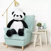 Didelė Pliušinė Panda, Minkštas Žaislas, 130 Cm, Juoda Balta, Vovo