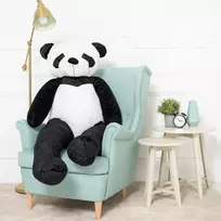 Didelė Pliušinė Panda, Minkštas Žaislas, 160 Cm, Juoda Balta, Vovo