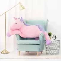Didelis Pliušinis Vienaragis, Minkštas Žaislas, 155 Cm, Rožinis, Soso