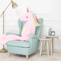 Didelis Pliušinis Vienaragis, Minkštas Žaislas, 160 Cm, Rožinis, Fefo