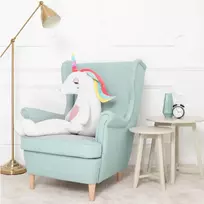 Didelis Pliušinis Vienaragis, Minkštas Žaislas, 120 Cm, Baltas, Fefo