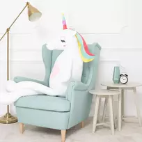 Didelis Pliušinis Vienaragis, Minkštas Žaislas, 160 Cm, Baltas, Fefo