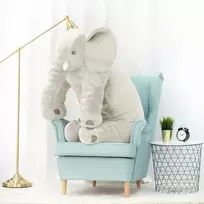 Didelis Pliušinis Dramblys, Minkštas Žaislas, 125 Cm, Baltas, Hogo