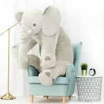 Didelis Pliušinis Dramblys, Minkštas Žaislas, 155 Cm, Baltas, Hogo