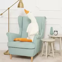 Didelė Pliušinė Žąsis, Minkštas Žaislas, 130 Cm, Balta, Goso