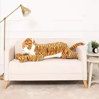 Didelis Pliušinis Tigras, Minkštas Žaislas, 100 Cm, Geltonas, Tino