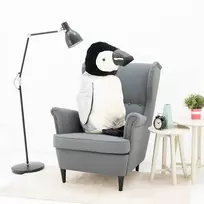 Didelis Pliušinis Pingvinas, Minkštas Žaislas, 100 Cm, Juodas Baltas, Pipi