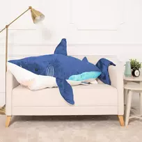Didelis Pliušinis Ryklys,Minkštas Žaislas, 160 Cm, Mėlynas, Saho
