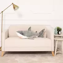 Pliušinis Ryklys,Minkštas Žaislas, 90 Cm, Pilkas, Saho