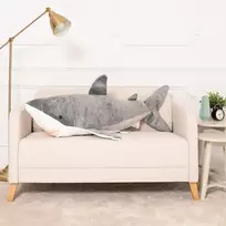 Pliušinis Ryklys,Minkštas Žaislas, 130 Cm, Pilkas, Saho