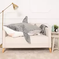 Pliušinis Ryklys,Minkštas Žaislas, 160 Cm, Pilkas, Saho