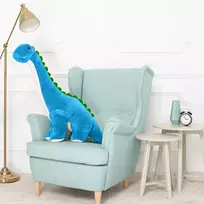Didelis Pliušinis Dinozauras, Minkštas Žaislas, 110 Cm, Mėlynas, Tobo