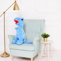 Pliušinis Dinozauras, Minkštas Žaislas, 90 Cm, Šviesiai Mėlynas, Gogo