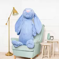 Didelis Pliušinis Zuikis, Minkštas Žaislas, 160 Cm, Mėlynas, Bani
