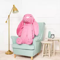Didelis Pliušinis Zuikis, Minkštas Žaislas, 120 Cm, Šviesiai Rožinis, Bani