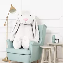 Didelis Pliušinis Zuikis, Minkštas Žaislas, 160 Cm, Baltas, Bani