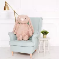 Didelis Pliušinis Zuikis, Minkštas Žaislas, 100 Cm, Šviesiai Rudas, Bani