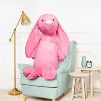 Didelis Pliušinis Zuikis, Minkštas Žaislas, 160 Cm, Šviesiai Rožinis, Bani