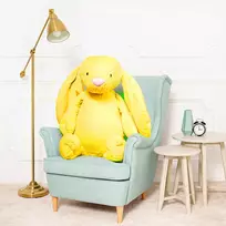 Didelis Pliušinis Zuikis, Minkštas Žaislas, 100 Cm, Geltonas, Bani