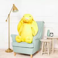 Didelis Pliušinis Zuikis, Minkštas Žaislas, 120 Cm, Geltonas, Bani