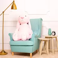 Didelis Pliušinis Zuikis, Minkštas Žaislas, 120 Cm, Rožinis, Bani