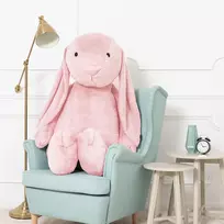 Didelis Pliušinis Zuikis, Minkštas Žaislas, 160 Cm, Rožinis, Bani