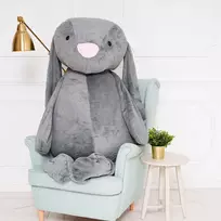 Didelis Pliušinis Zuikis, Minkštas Žaislas, 160 Cm, Tamsiai Pilkas, Bani