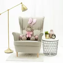 Didelis Pliušinis Zuikis, Minkštas Žaislas, 70 Cm, Pilkas, Vuni