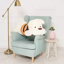 Didelis Pliušinis Šuo, Minkštas Žaislas, 100 Cm, Baltas, Dami