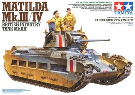 Tamiya Matilda Mk.III/IV britų tanko plastikinis modelis 1/35