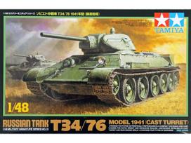 Tamiya T-34/76 1941 tankas, plastikinis modelis 1/48